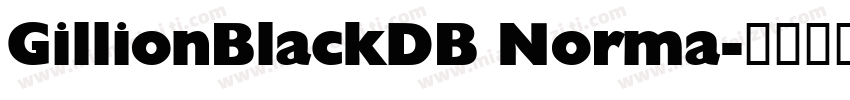 GillionBlackDB Norma字体转换